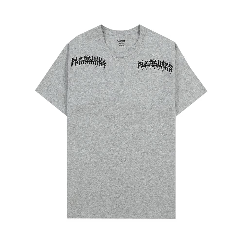Pleasures Ripped T-Shirt Heather Grey