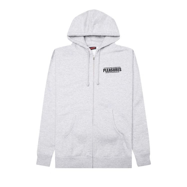 Pleasures Staff Zip Hoodie Heather Grey