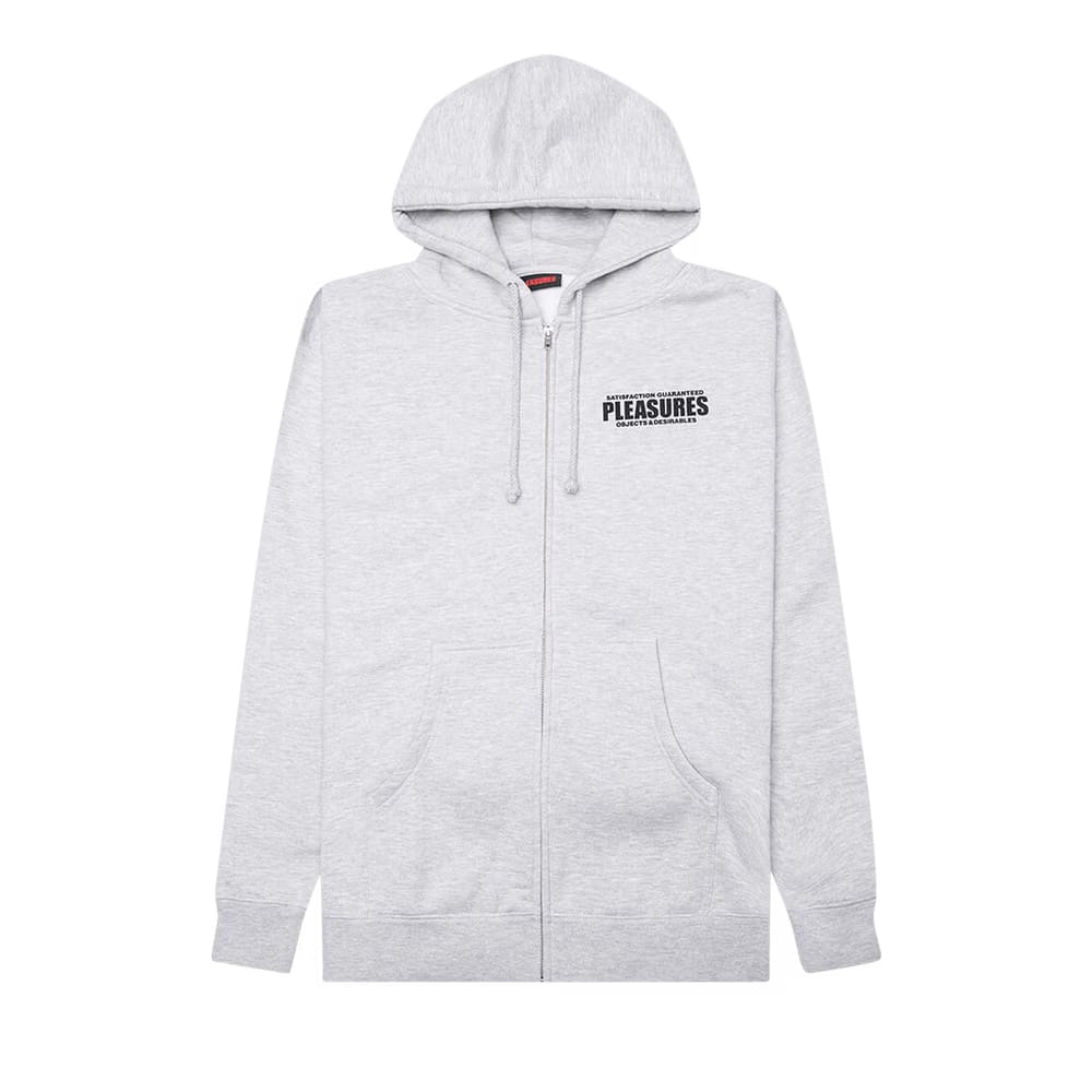 Pleasures Staff Zip Hoodie Heather Grey