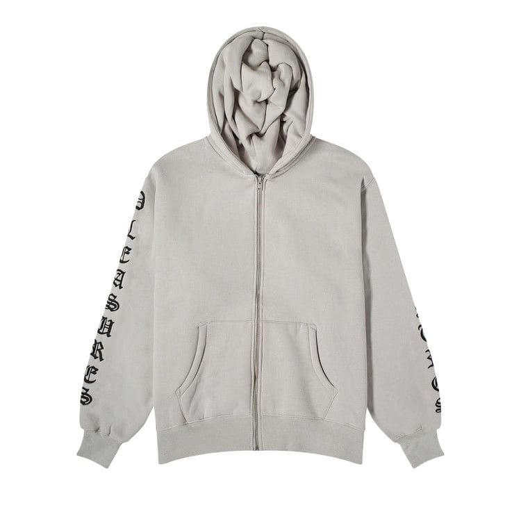 Pleasures Zip Up Hoodie Grey