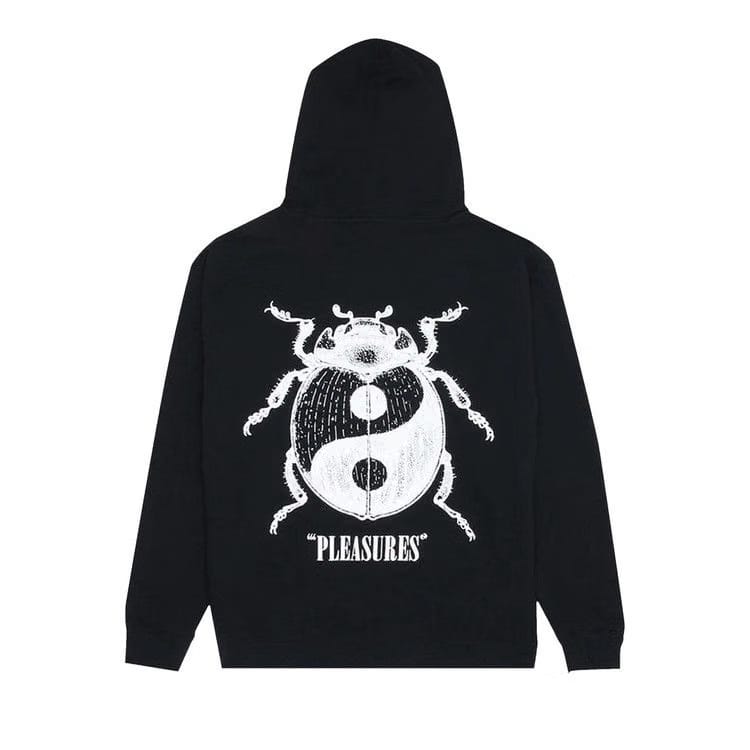 Pleasures Bug Zip Up Hoodie Black