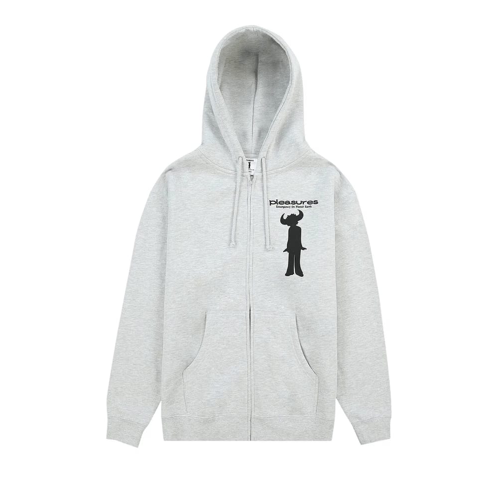 Pleasures High Times Zip Hoodie Heather Grey