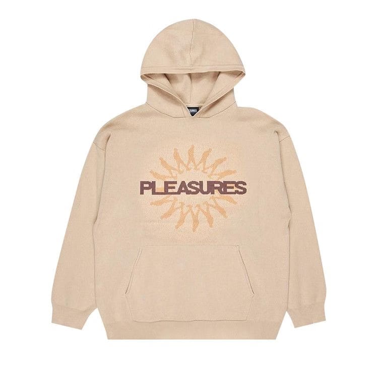 Pleasures Passion Knit Sweater Hoodie Tan