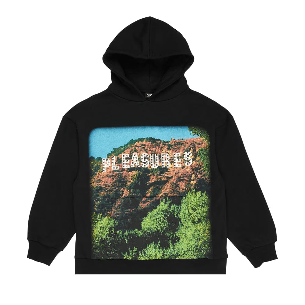 Pleasures Pleasurewood Studded Hoodie Black