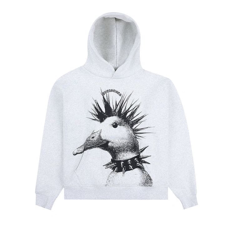 Pleasures Punk Duck Hoodie Heather Grey
