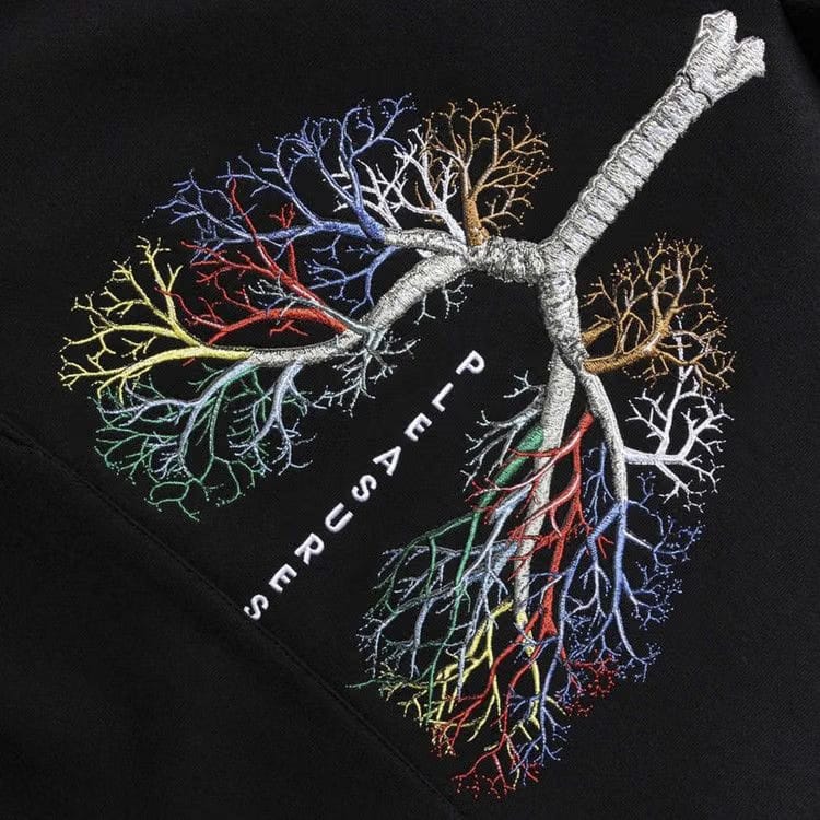 Pleasures Breathe Hoodie Black