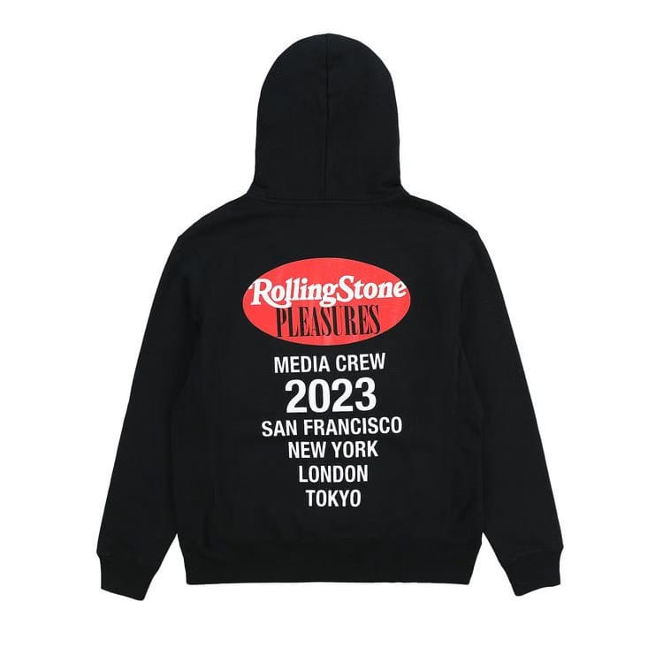 Pleasures Rolling Stone Hoodie Black