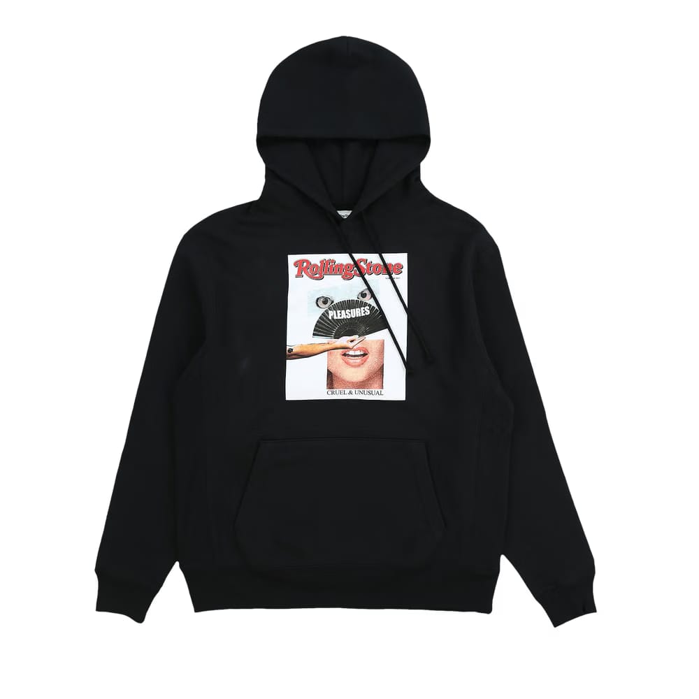 Pleasures Rolling Stone Hoodie Black