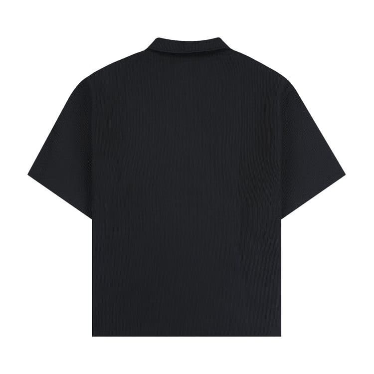 Pleasures Electron Zip Polo Black