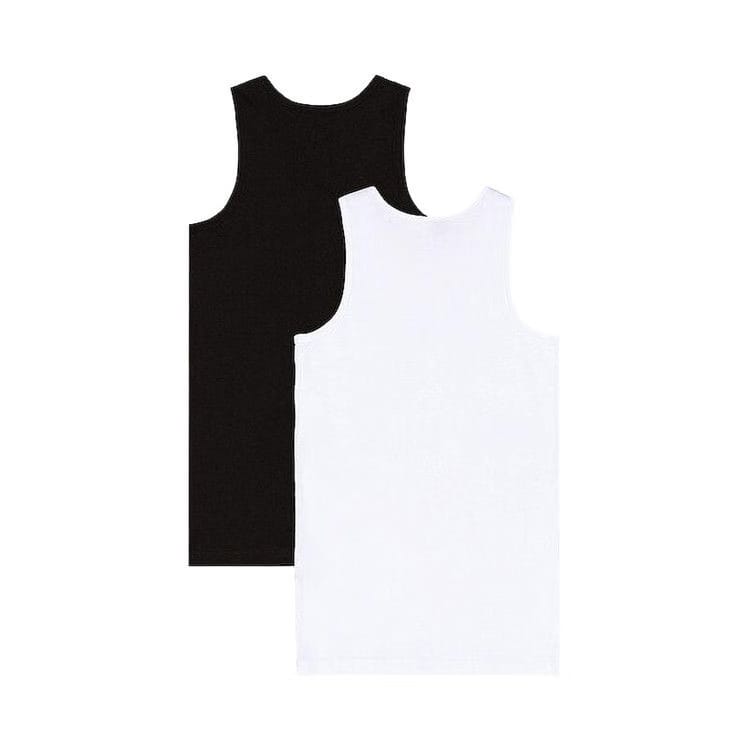 Pleasures Standard Tank Top (2 Pack) Black/White