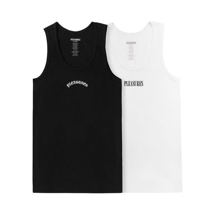 Pleasures Standard Tank Top (2 Pack) Black/White
