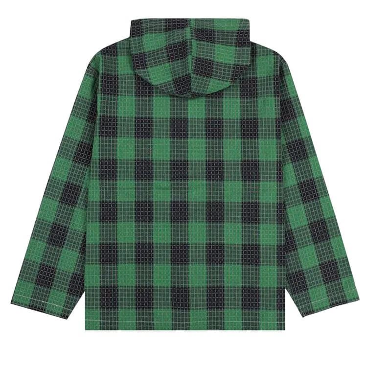 Pleasures Virtual Hooded Shirt Green