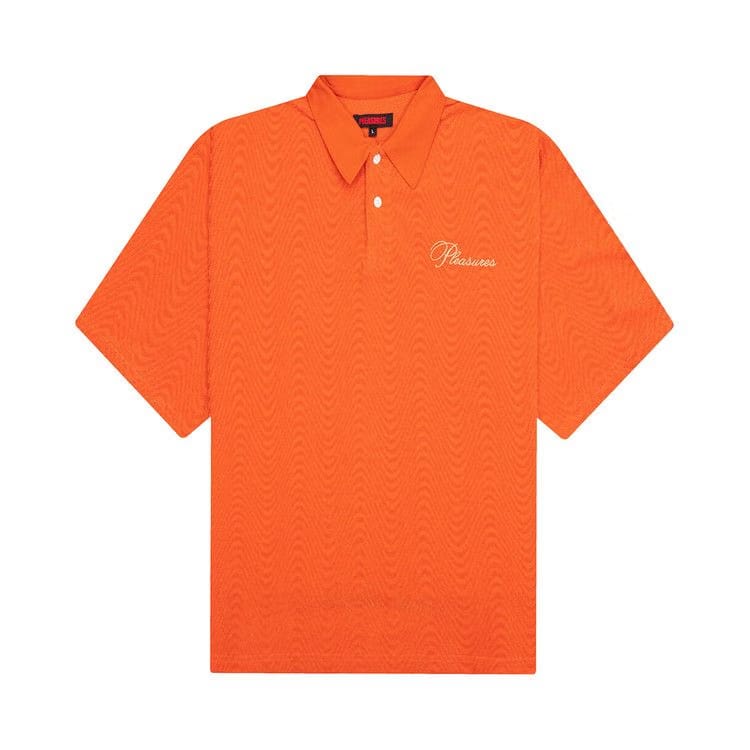 Pleasures Zen Terry Boxy Polo Burnt Orange
