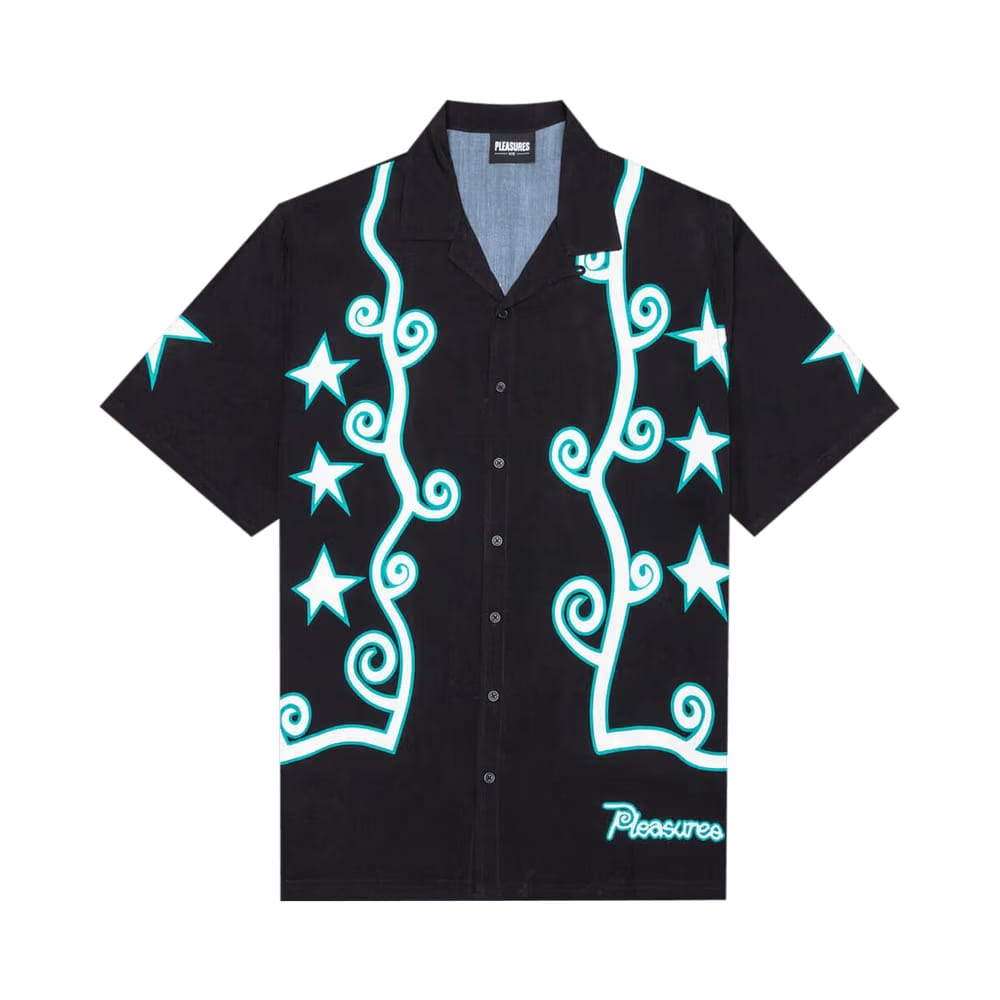 Pleasures Fury Button Down Black