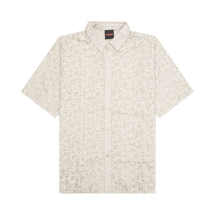 Pleasures Lacy Button Down Tan