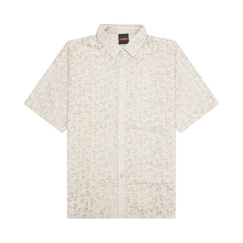 Pleasures Lacy Button Down Tan