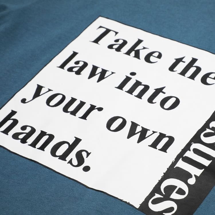 Pleasures Lawless Heavy Weight Shirt Slate Blue
