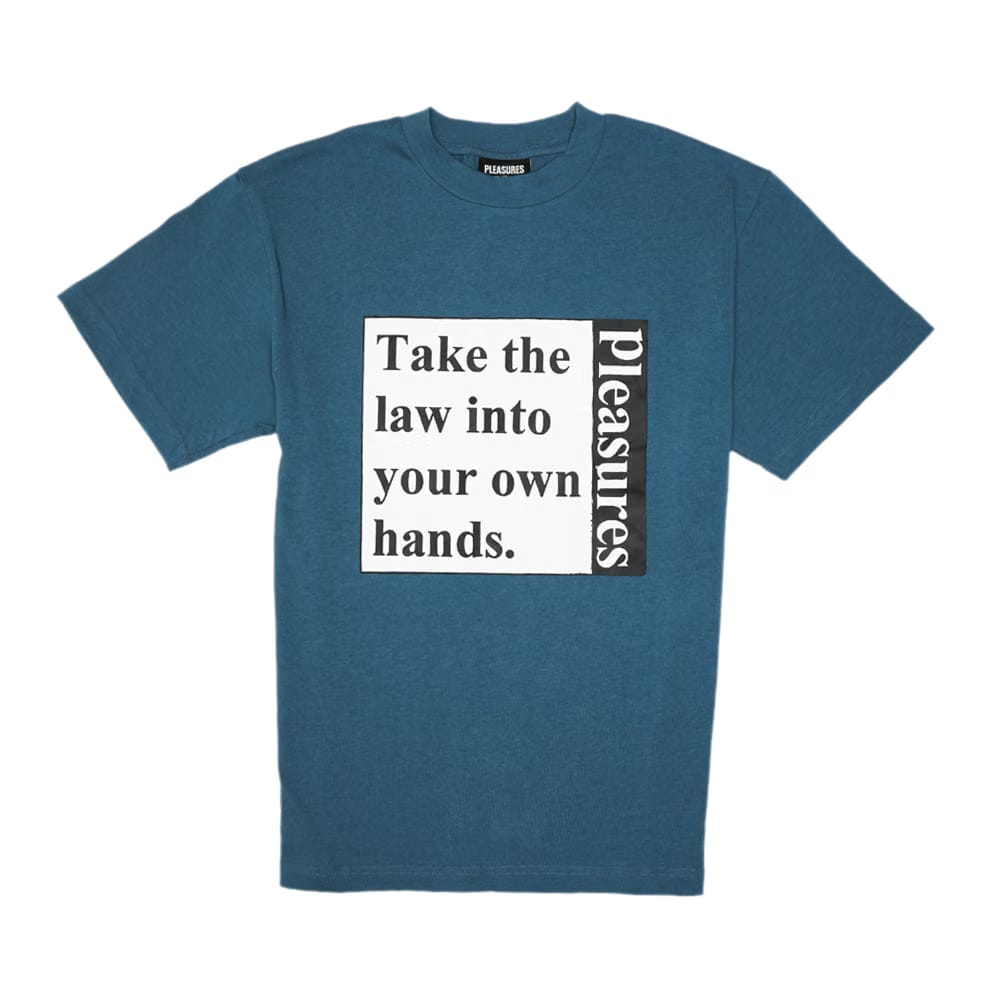 Pleasures Lawless Heavy Weight Shirt Slate Blue