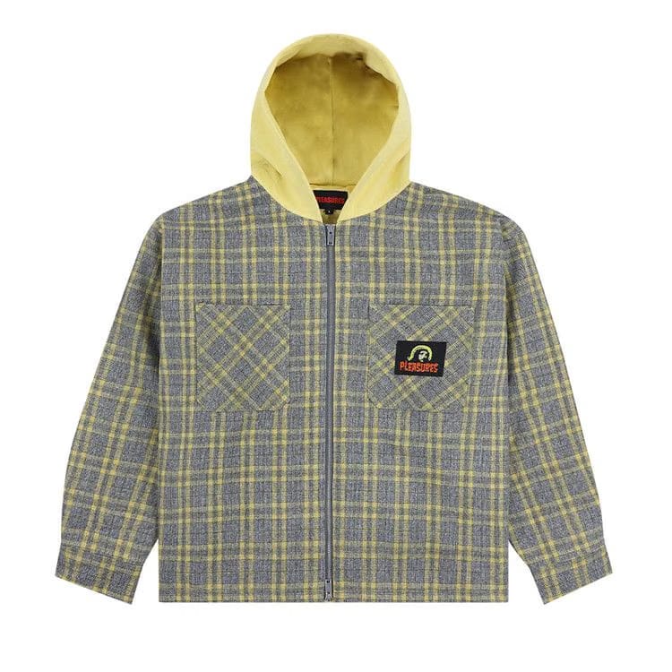Pleasures Wolf Hooded Overshirt Grey