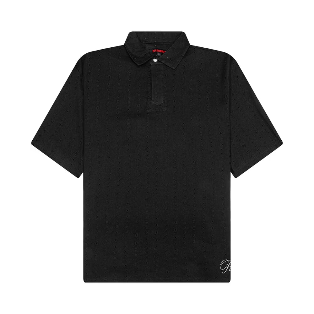 Pleasures Clarity Woven Polo Black