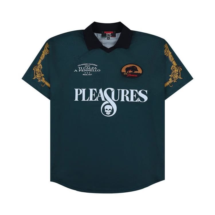 Pleasures Carlo Soccer Jersey Green