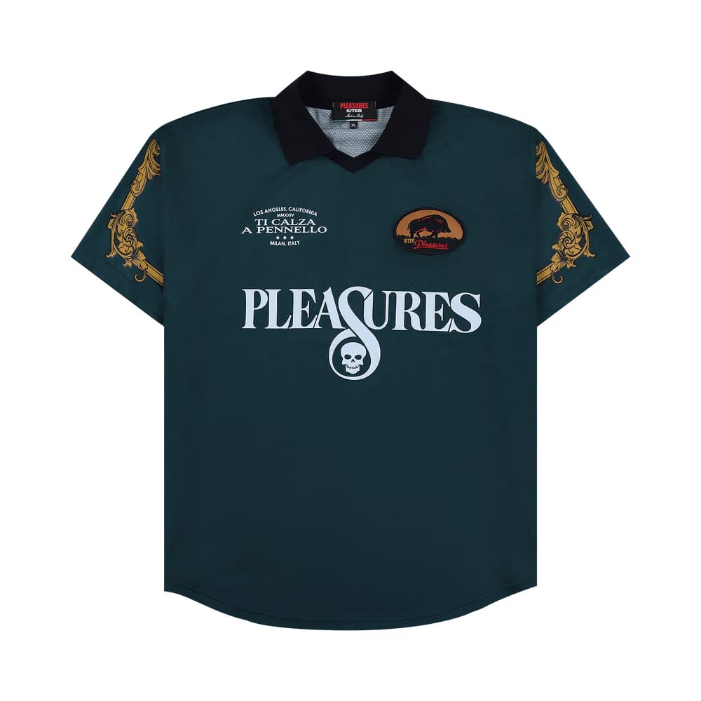 Pleasures Carlo Soccer Jersey Green