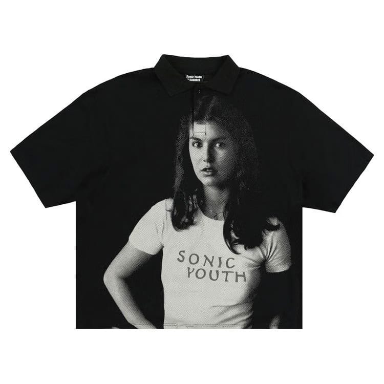 Pleasures Funky Donkey Boxy Polo Black