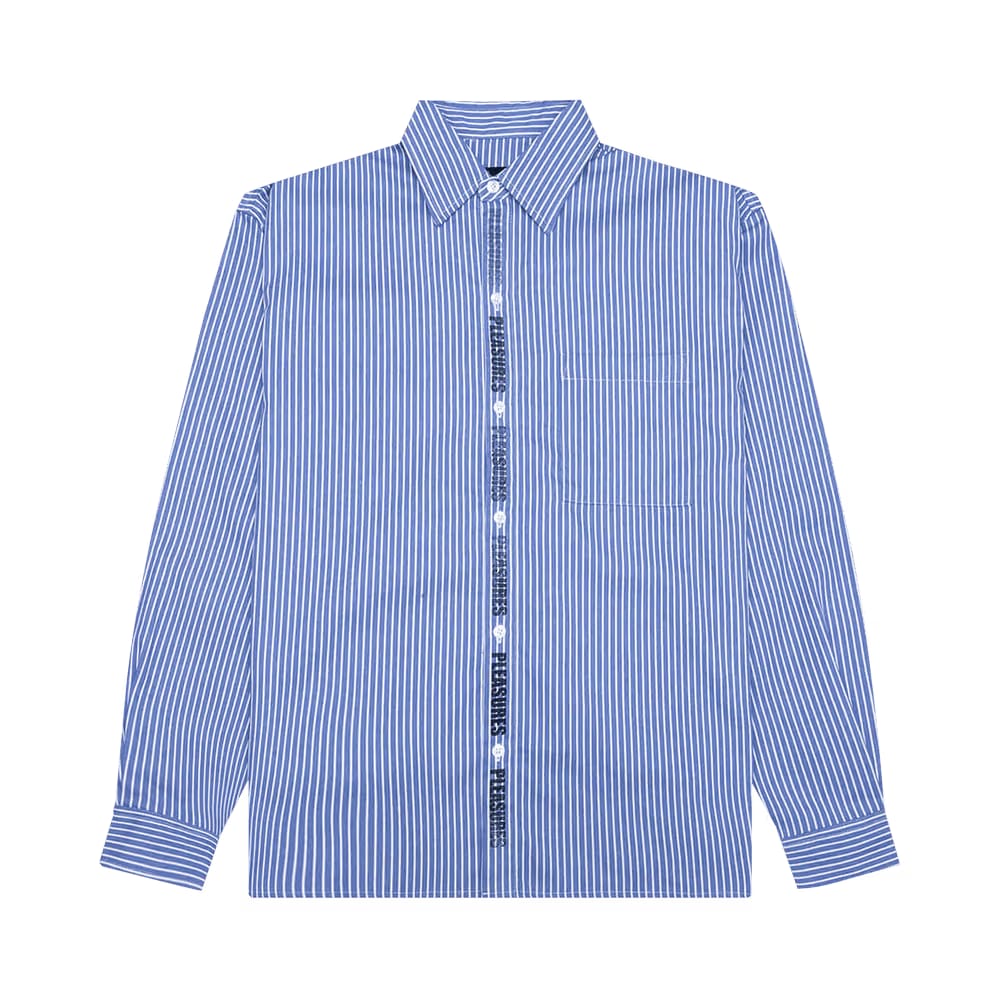 Pleasures Impact Button Up Blue