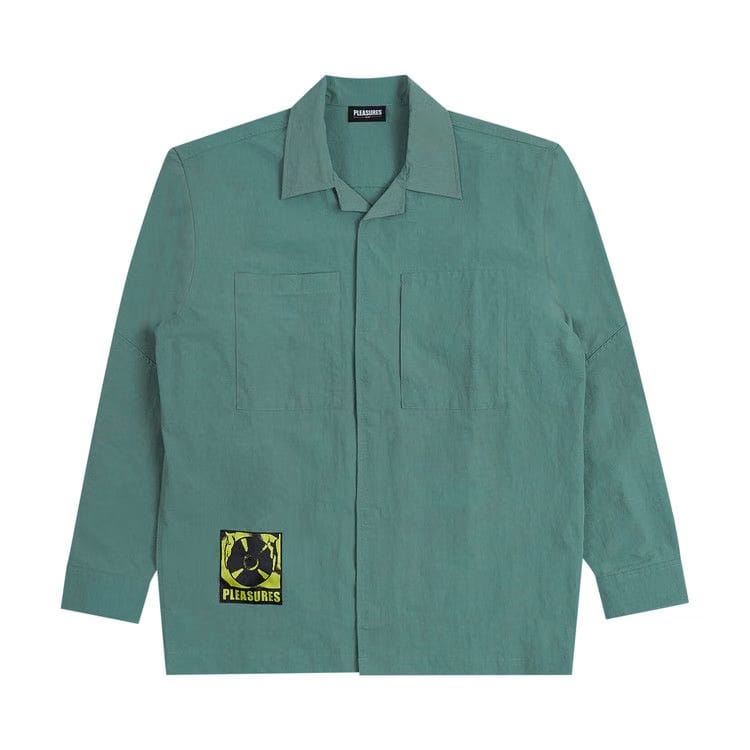 Pleasures Stare Long-Sleeve Overshirt Teal