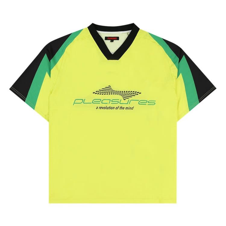 Pleasures Mind Soccer Jersey Lime