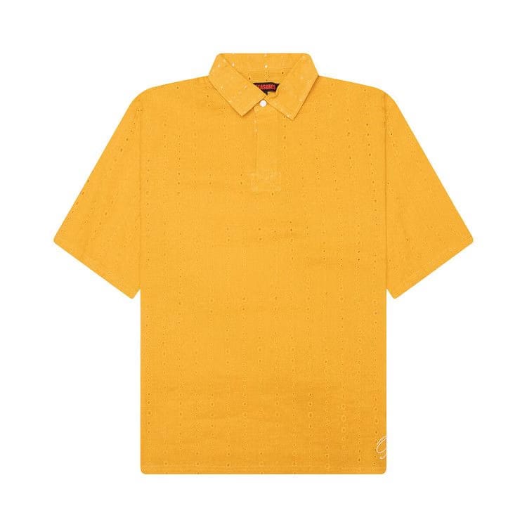 Pleasures Clarity Woven Polo Yellow