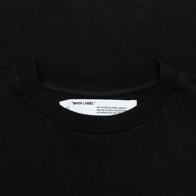Off-White Tape Arrows Shorts Sleeve Over T-Shirt Black