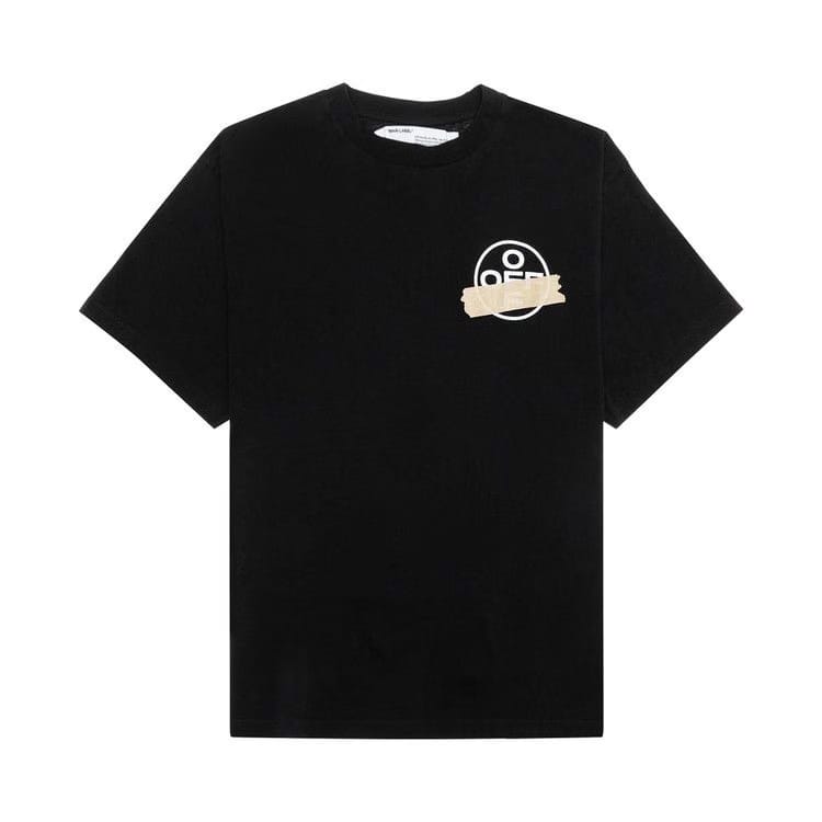 Off-White Tape Arrows Shorts Sleeve Over T-Shirt Black