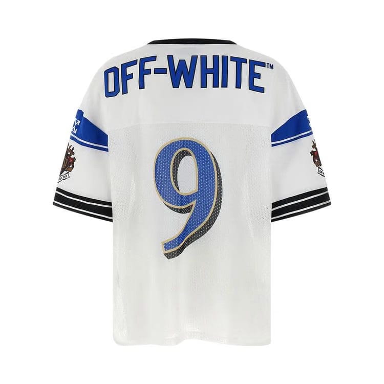 Off-White Crown Sublmesh Football T-Shirt White/Blue