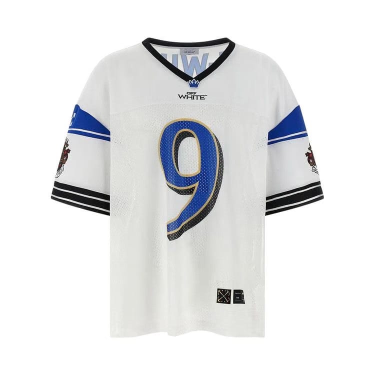 Off-White Crown Sublmesh Football T-Shirt White/Blue