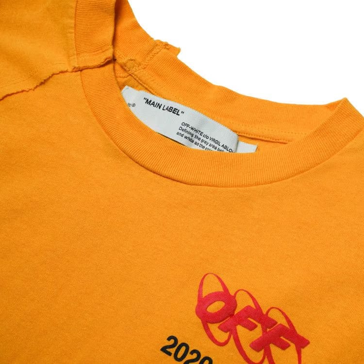Off-White Industrial Y013 Shorts-Sleeve Recon T-Shirt Yellow/Black