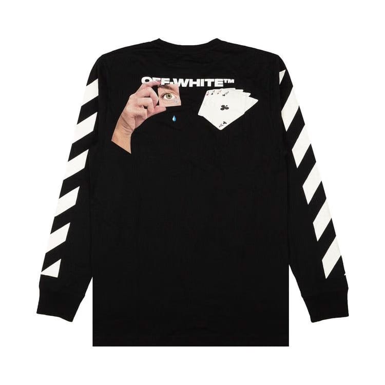 Off-White Diag Hand Card T-Shirt Black