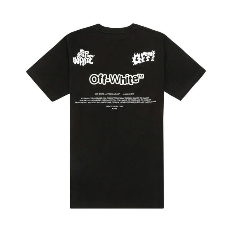 Off-White Off Blur Logo Slim T-Shirt Black/White