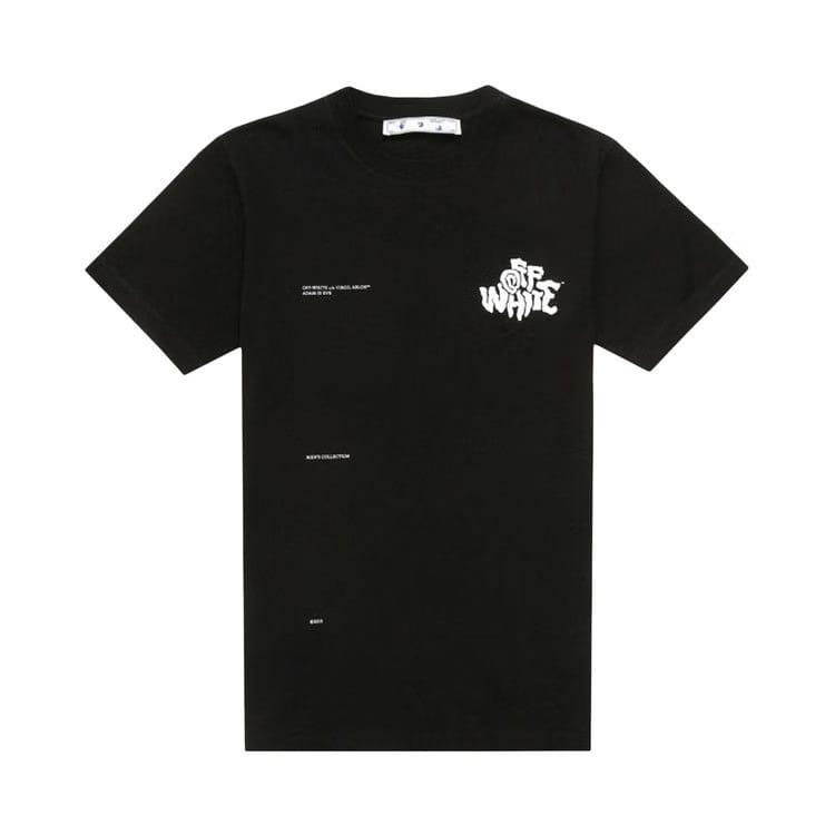 Off-White Off Blur Logo Slim T-Shirt Black/White