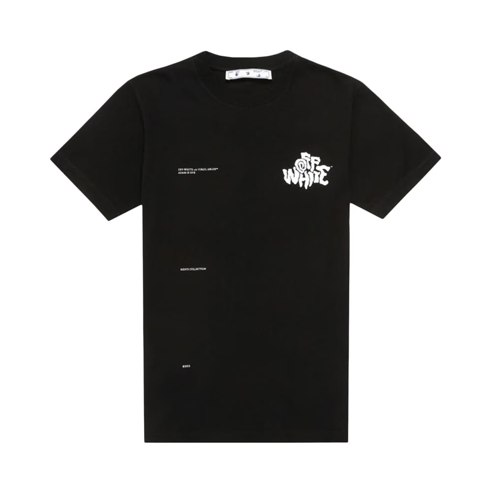 Off-White Off Blur Logo Slim T-Shirt Black/White