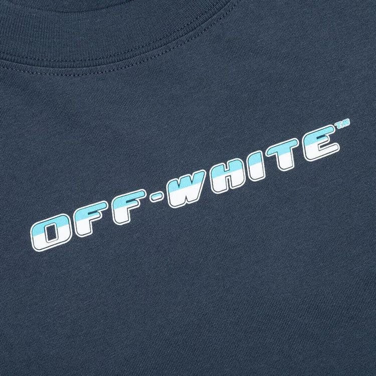 Off-White Between Arrow Over Shorts-Sleeve T-Shirt Outerspace/White