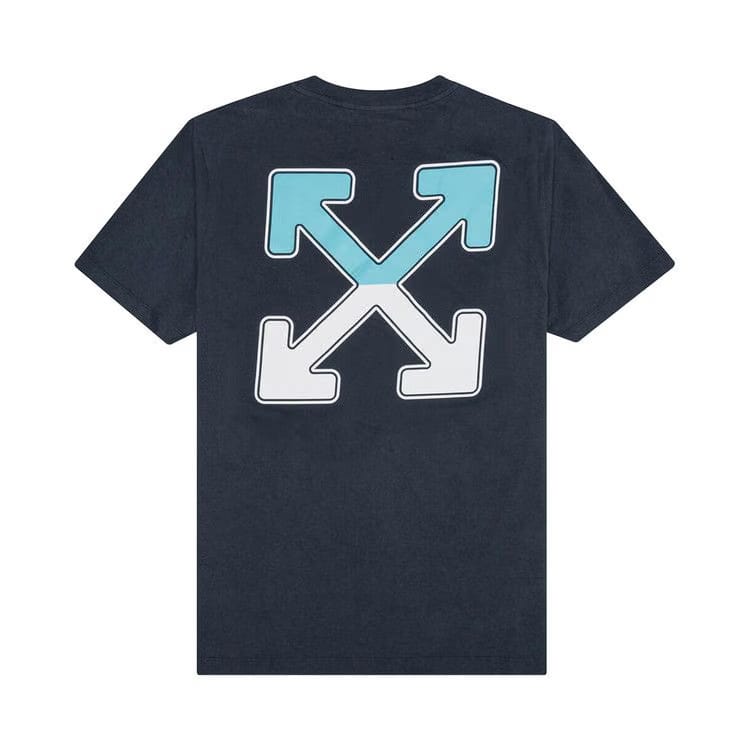 Off-White Between Arrow Over Shorts-Sleeve T-Shirt Outerspace/White