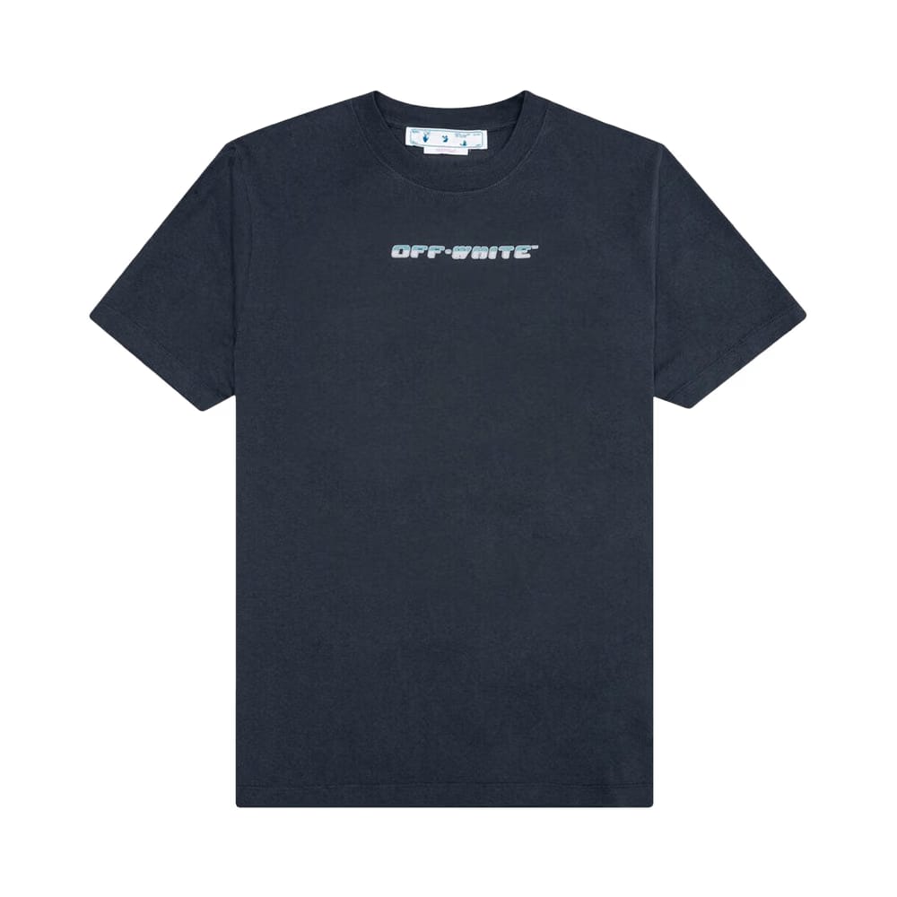 Off-White Between Arrow Over Shorts-Sleeve T-Shirt Outerspace/White