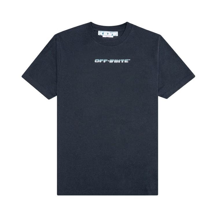 Off-White Between Arrow Over Shorts-Sleeve T-Shirt Outerspace/White