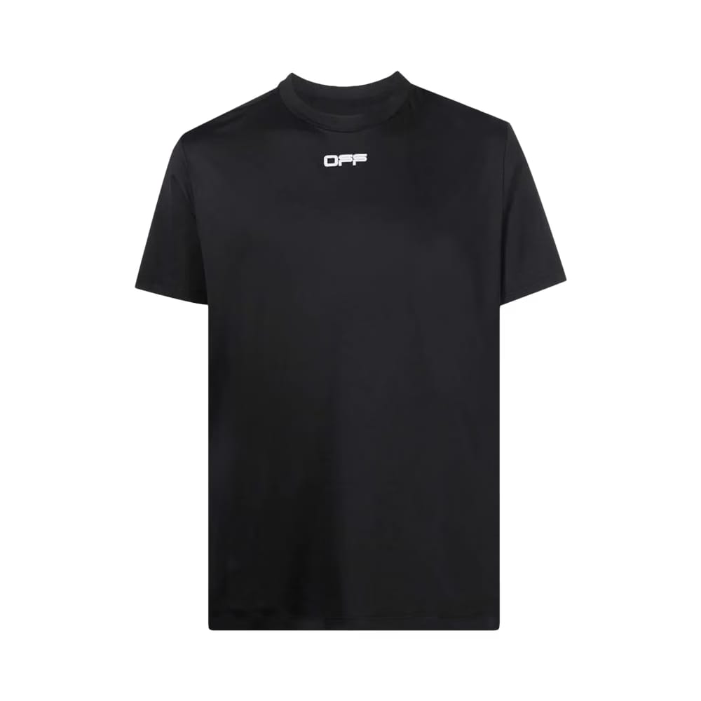 Off-White Logoband Shorts-Sleeve Sport T-Shirt Black/White