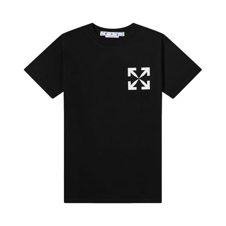Off-White Single Arrow Slim Shorts-Sleeve T-Shirt Black/White