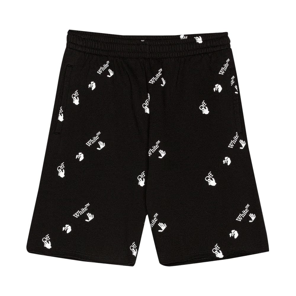 Off-White Logo Allover Sweatshorts Black/White