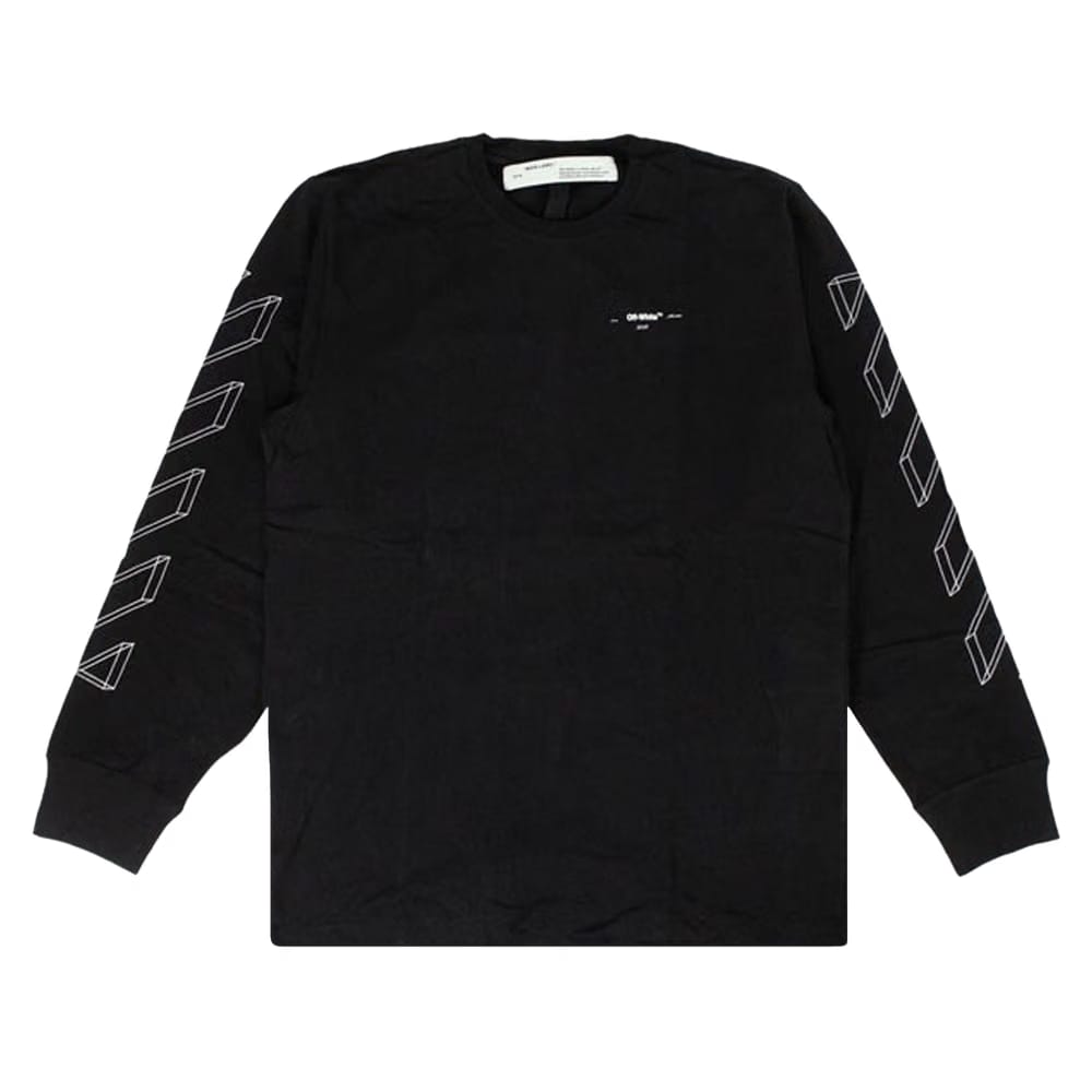 Off-White 3D Line Long-Sleeve T-Shirt Black
