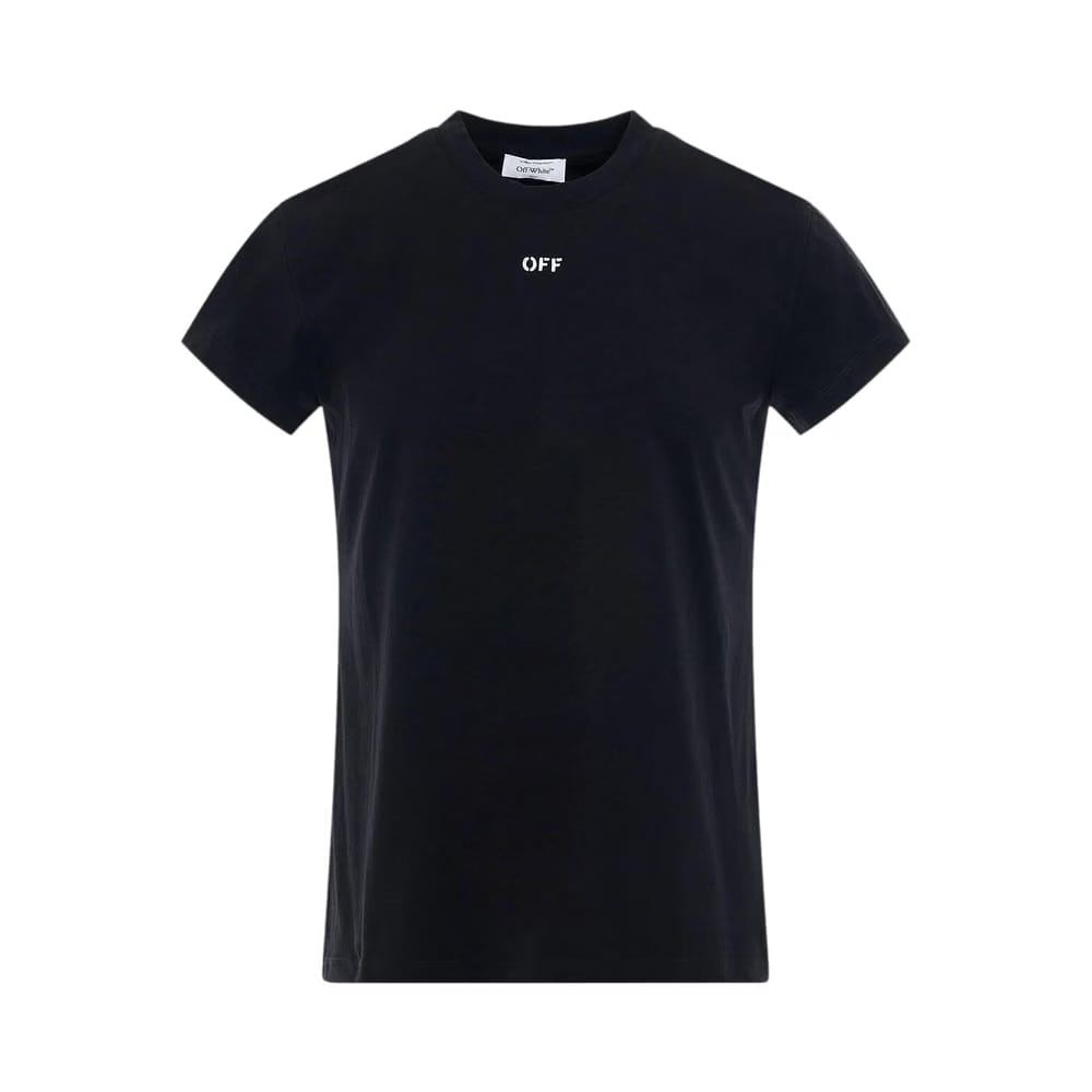 Off-White Off Stamp Shaped T-Shirt Black/White
