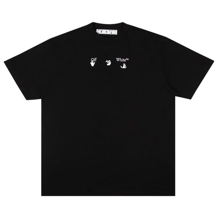 Off-White Peace Worldwide Shorts-Sleeve Over T-Shirt Black/Green
